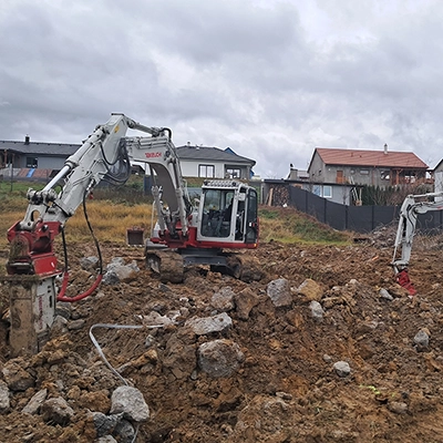 Odstranění zbytků základové desky