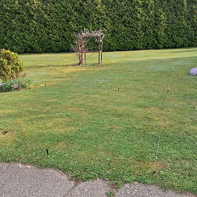 Vytyčení výkopu před výkopem