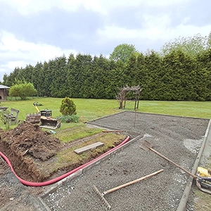 Příprava na pokládku zámkové dlažby